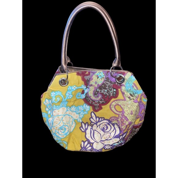 Bueno Floral embellished sequin cotton bag purse - Picture 2 of 8